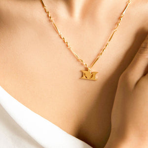 Letter Necklace (M) - Gold